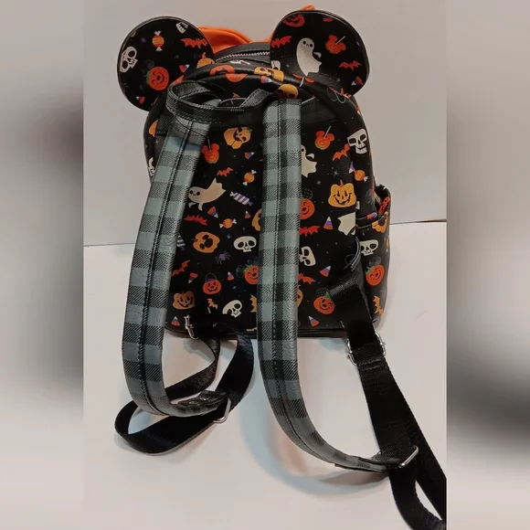 Loungefly Halloween Kids Backpack - Black and Orange - Picture 4 of 4